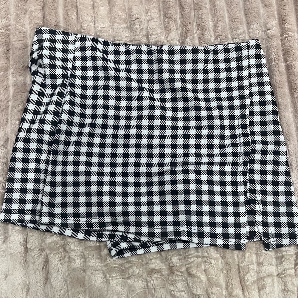 Urban Planet Black and White Checkered Skirt